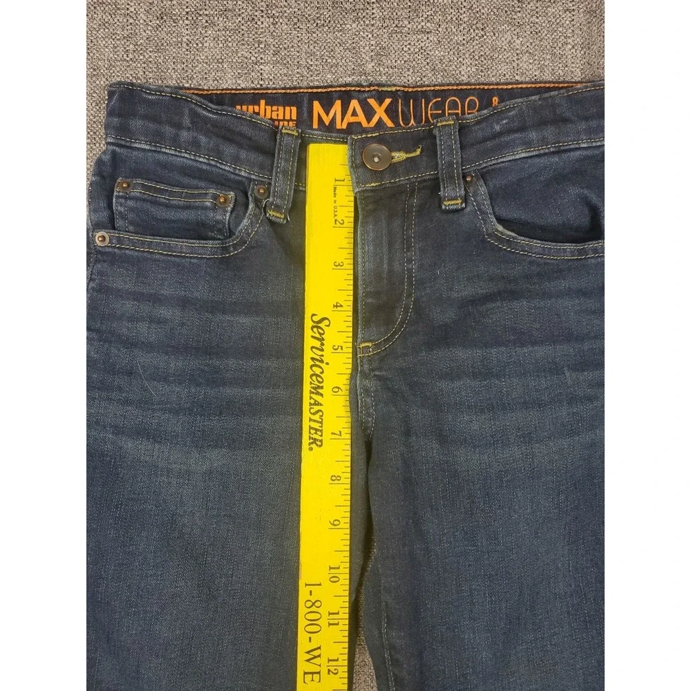 Size 8 Urban Pipeline Max Wear Relaxed Straight Leg Dark Wash Denim Jeans Boy's